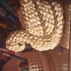 figure dish candle holder duck.shells.handmade decor